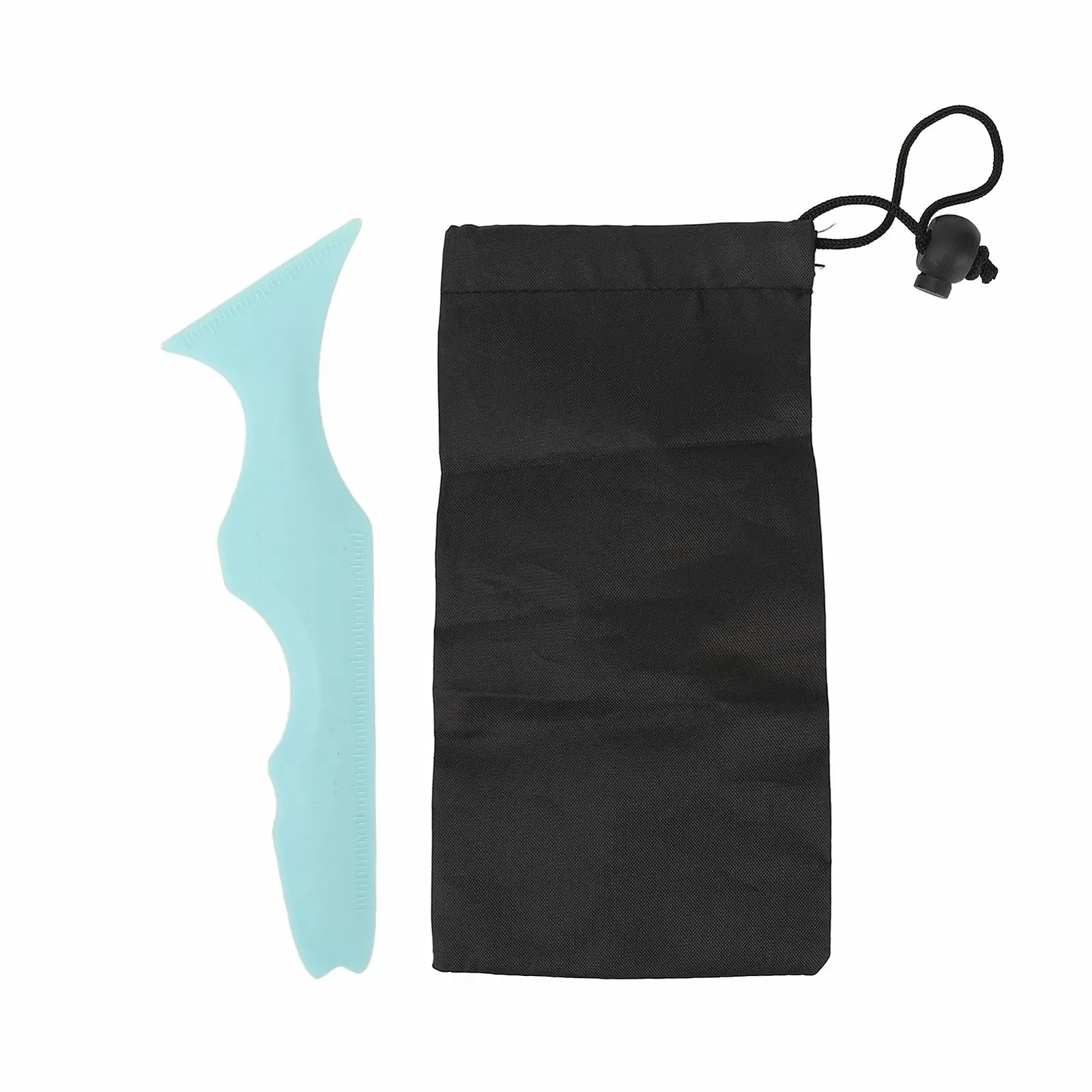 Трафарет для подводки глаз 5-в-1 Силиконовый многоразовый наконечник Силиконовый инструмент для макияжа Синий, фото №4