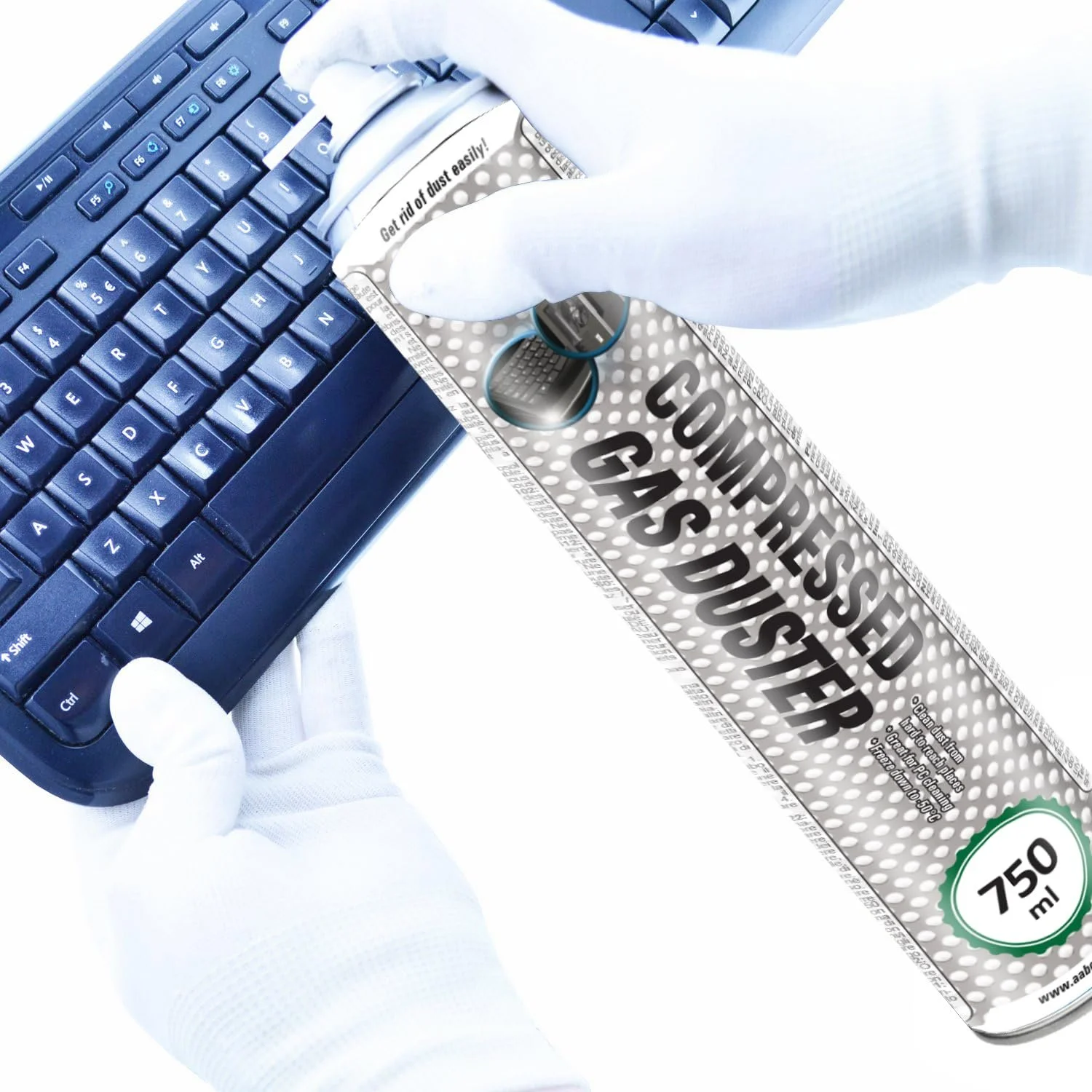 Стиснене повітря AABCOOLING Home & Office Gas Duster K2 2 x 750 мл, фото №3 Стиснене повітря AABCOOLING Home & Office Gas Duster K2 2 x 750 мл, фото №3