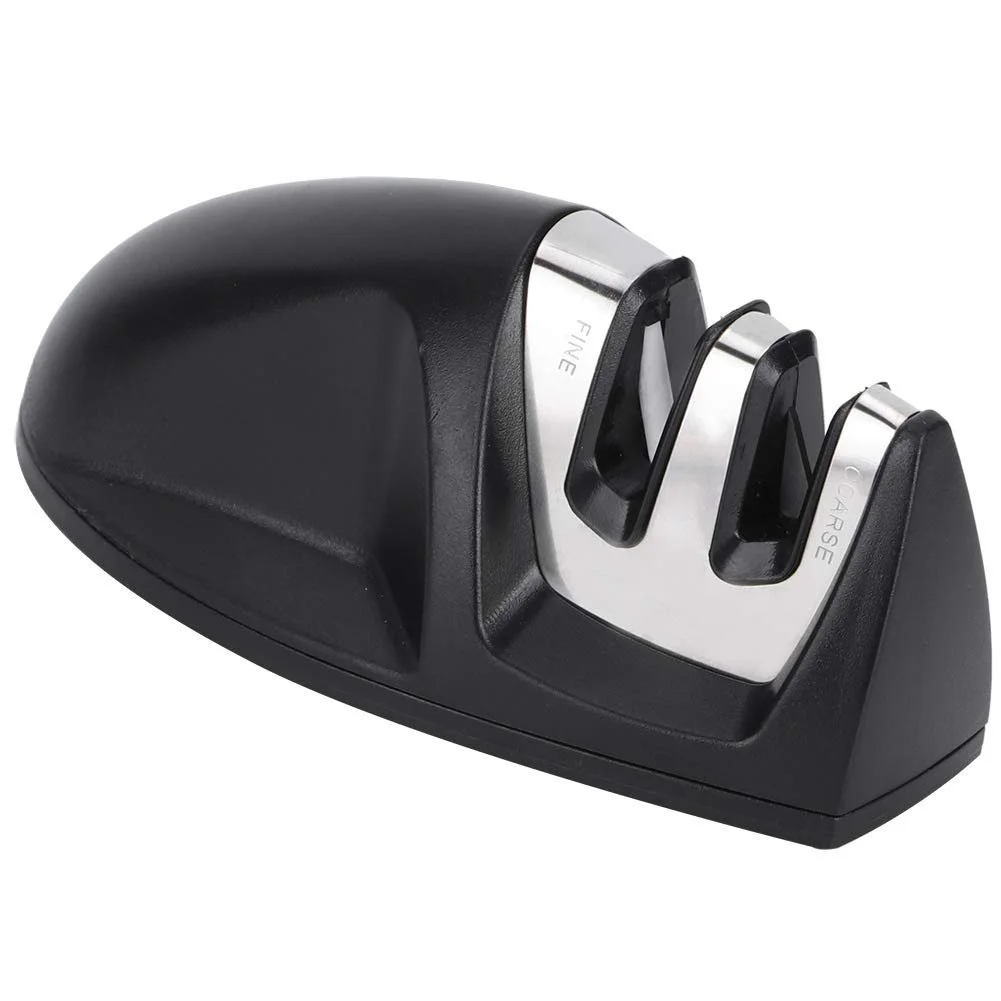 Точило для кухонних ножів набір 2 шт. двозонна з ергономічною ручкою та нековзкою основою, фото №2