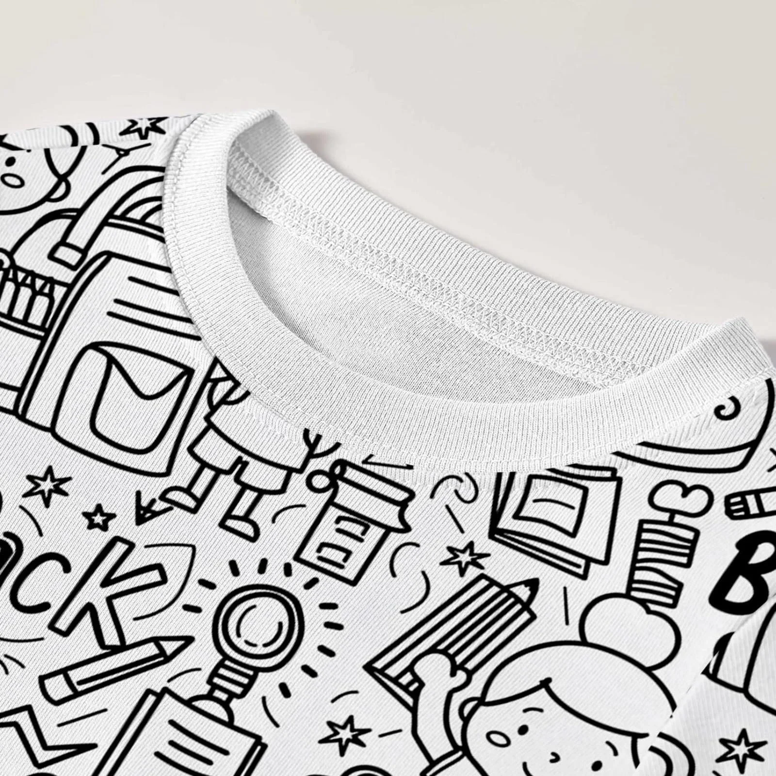 Піжама Roobeety для дівчаток, піжамний набір для розфарбовування, фото №2