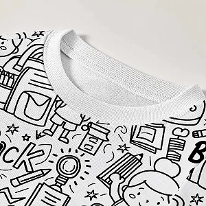 Піжама Roobeety для дівчаток, піжамний набір для розфарбовування synthetic.ua - Фото 1