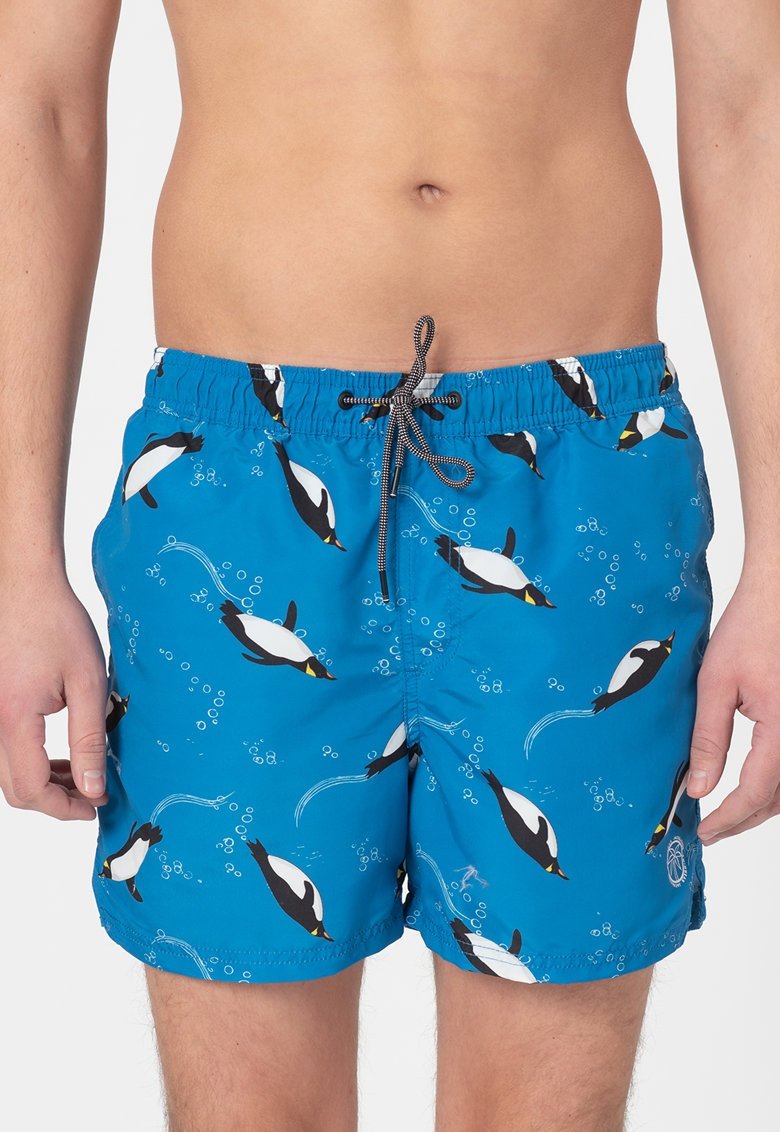 Шорти для плавання JJIBALI JJSWIMSHORTS AKM SEA ANIMALS 12184799 French Blue Jack&Jones Блакитний S, фото №1