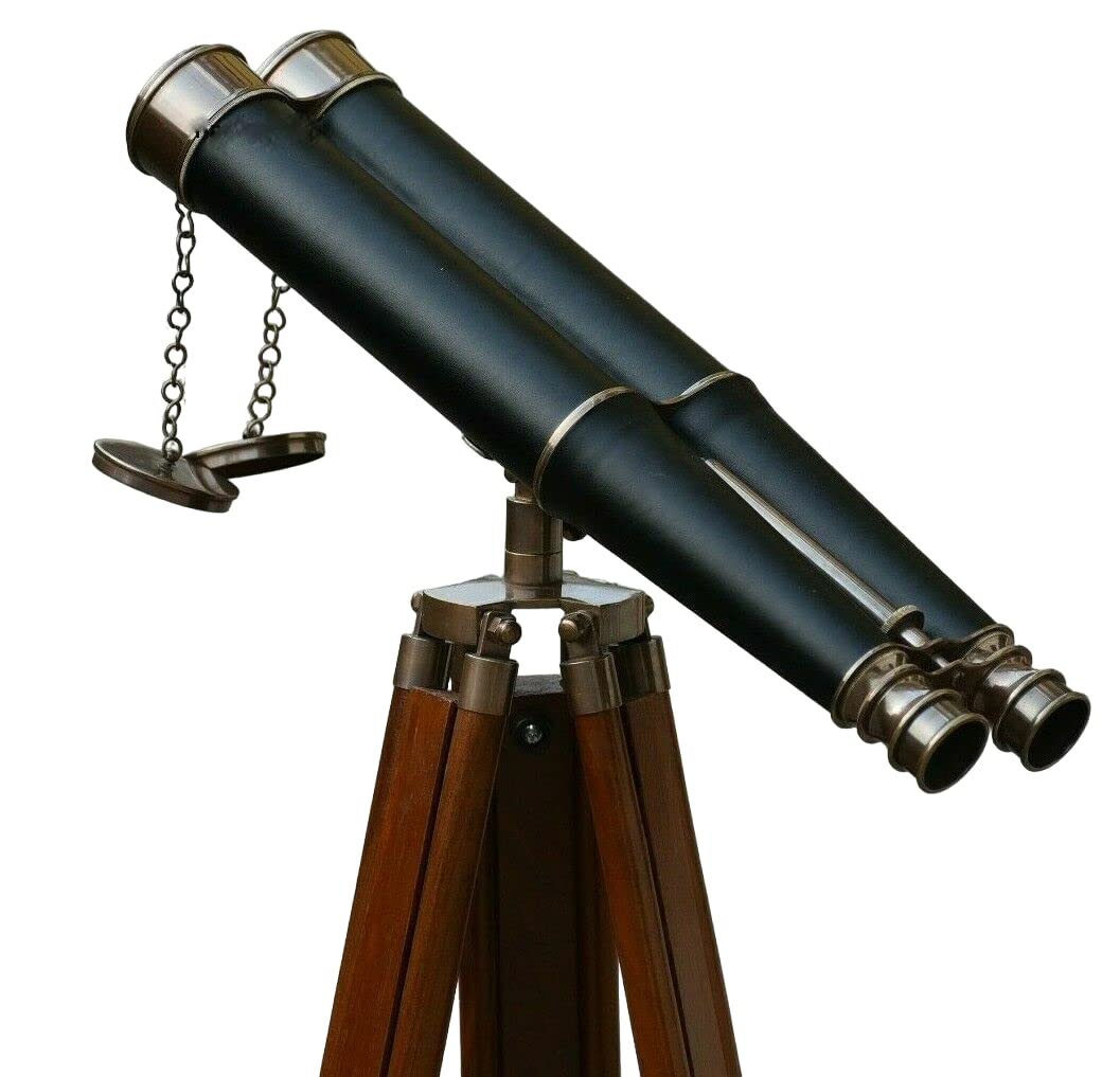 Бинокль Admirals On The Ground Bronzed Leather 62" Nautical Telescope, фото №2 Бинокль Admirals On The Ground Bronzed Leather 62" Nautical Telescope, фото №2
