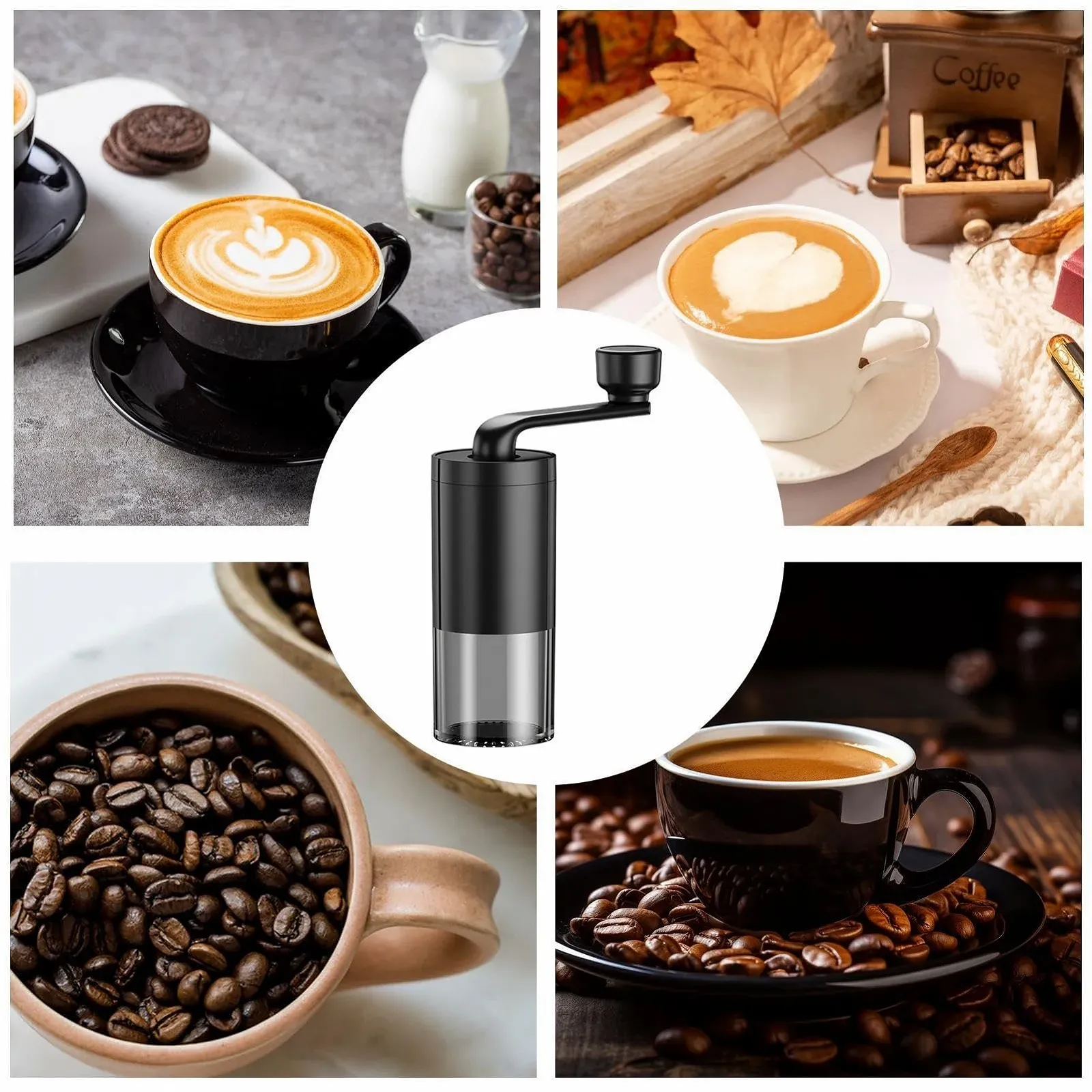 Ручная кофемолка Electric Burr Портативная Тихая ручная, фото №7