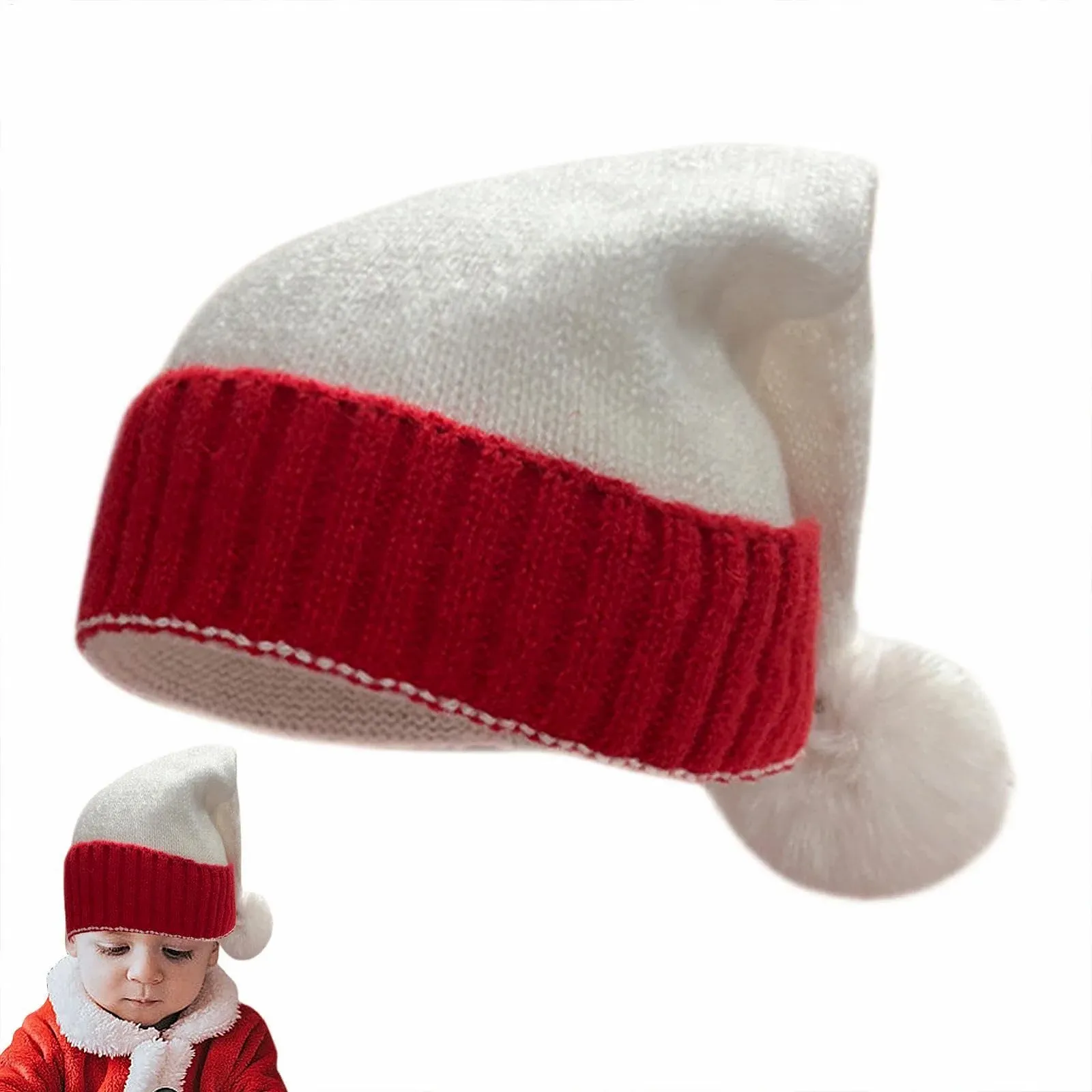 Рождественская шапка для детей теплая зимняя, фото №5 Рождественская шапка для детей теплая зимняя, фото №5