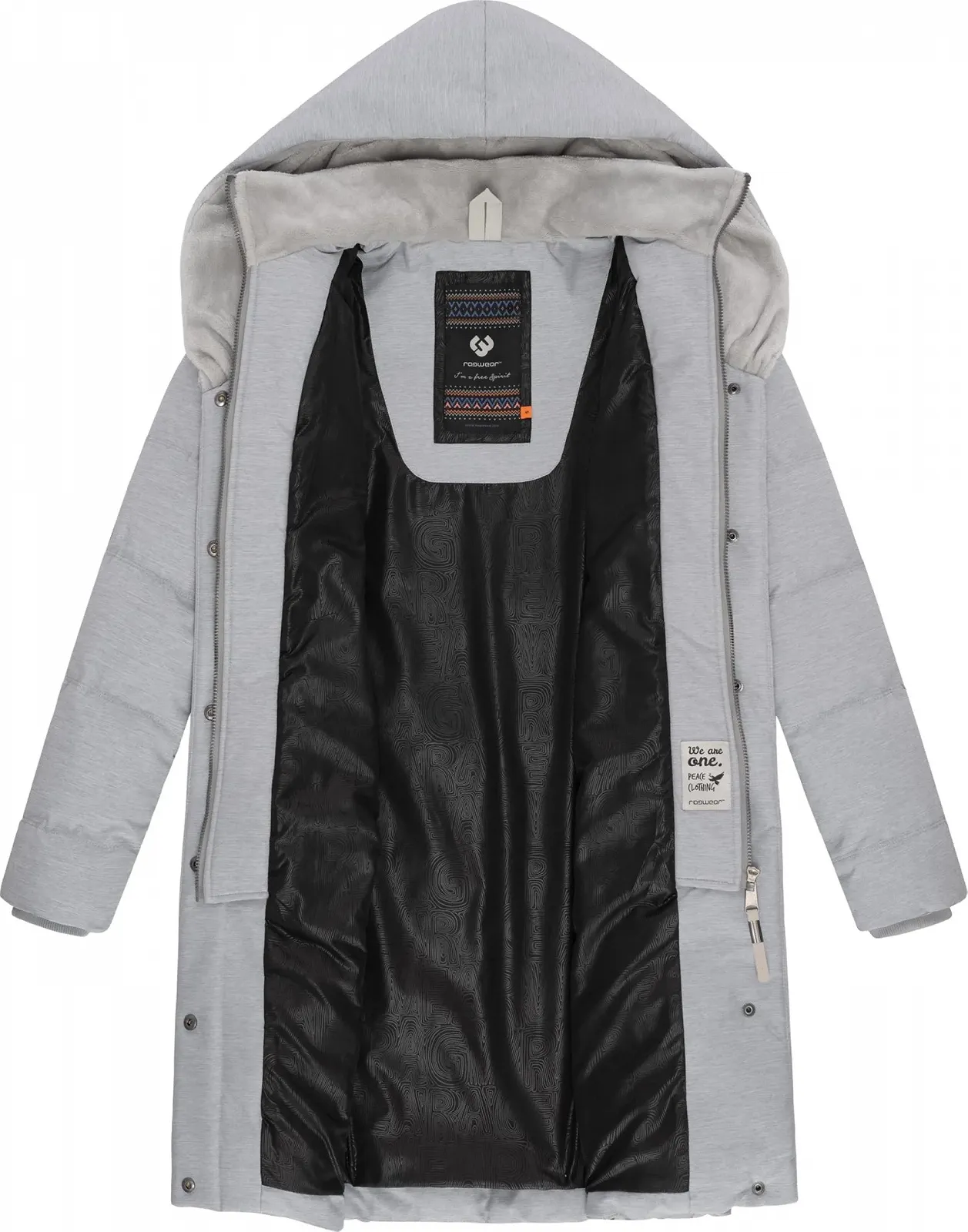 Пальто зимнее Ragwear Natalka Cosy Женское Водонепроницаемое, дышащее, стеганое, длинное, с капюшоном и высоким воротником из флиса, фото №5