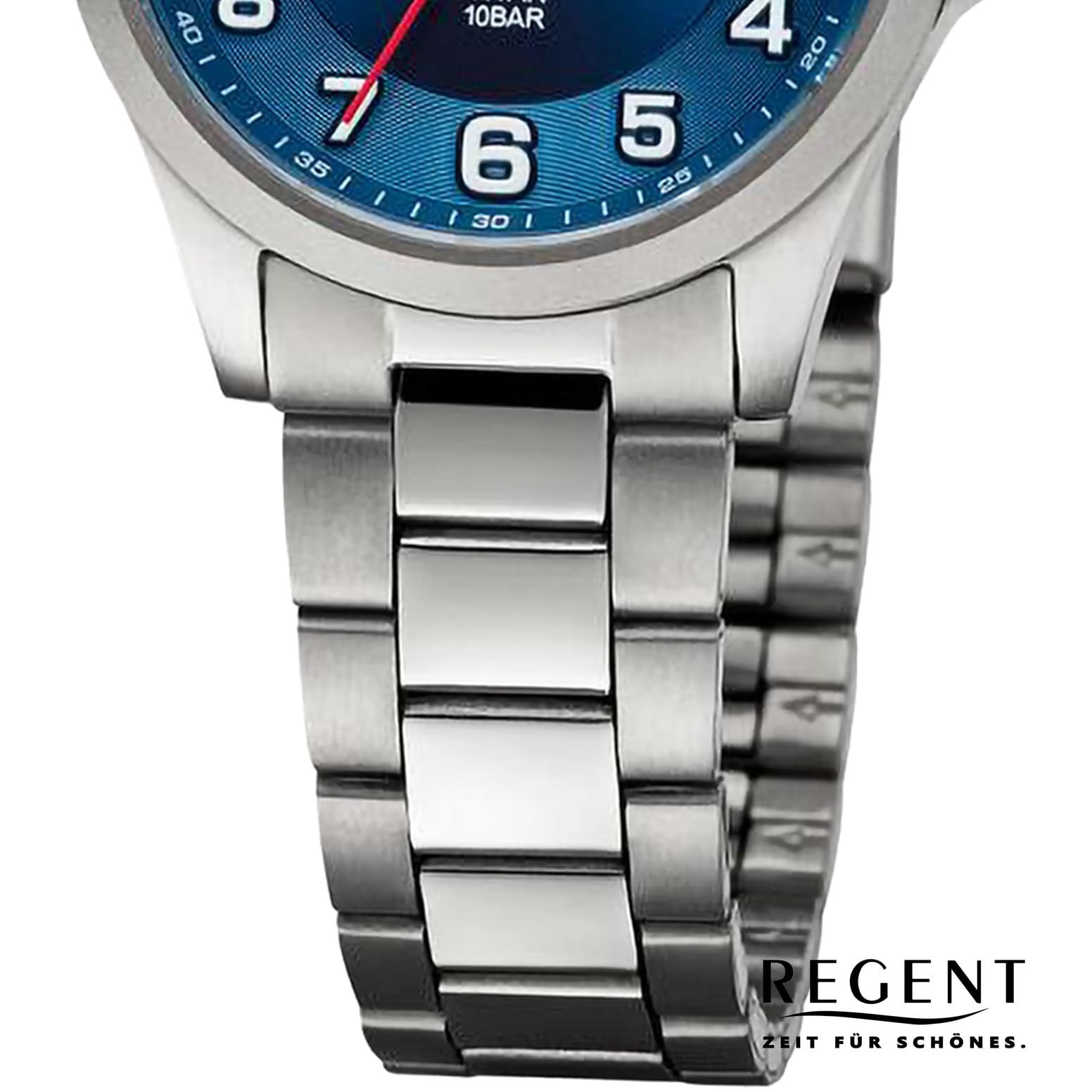 Женские часы REGENT Титан Синий 10 Bar 12290518, Серебристо-синий, Браслет, фото №3 Женские часы REGENT Титан Синий 10 Bar 12290518, Серебристо-синий, Браслет, фото №3