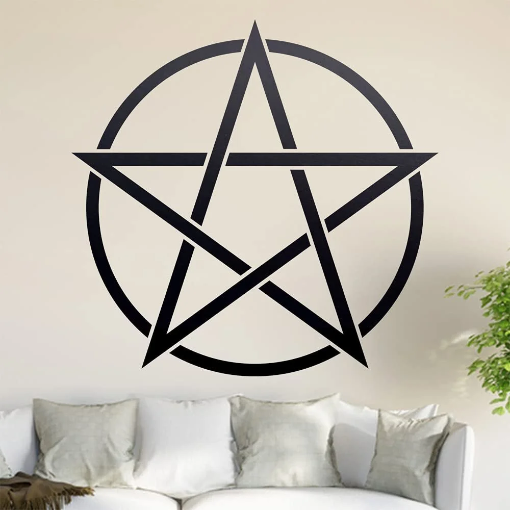 Наклейка на стіну Pentagram 70_schwarz 123 x 120 см, фото №1