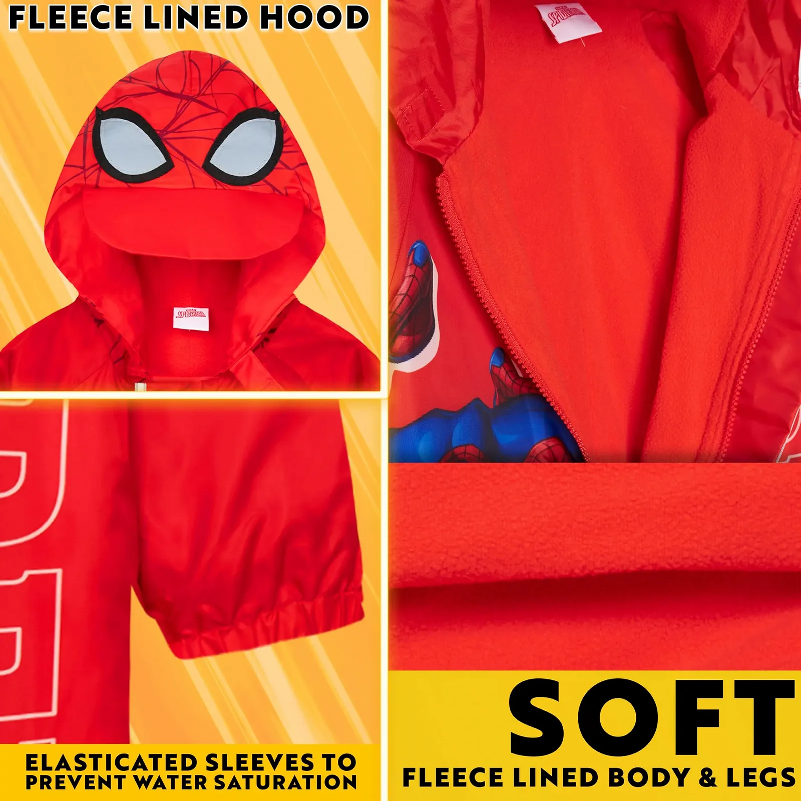 Дождевик Marvel Spiderman Детский, фото №4 Дождевик Marvel Spiderman Детский, фото №4