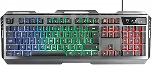 Игровая клавиатура Trust GTX 845 Tural / Механическая / USB / Подсветка / UKR / Black - Фото 1