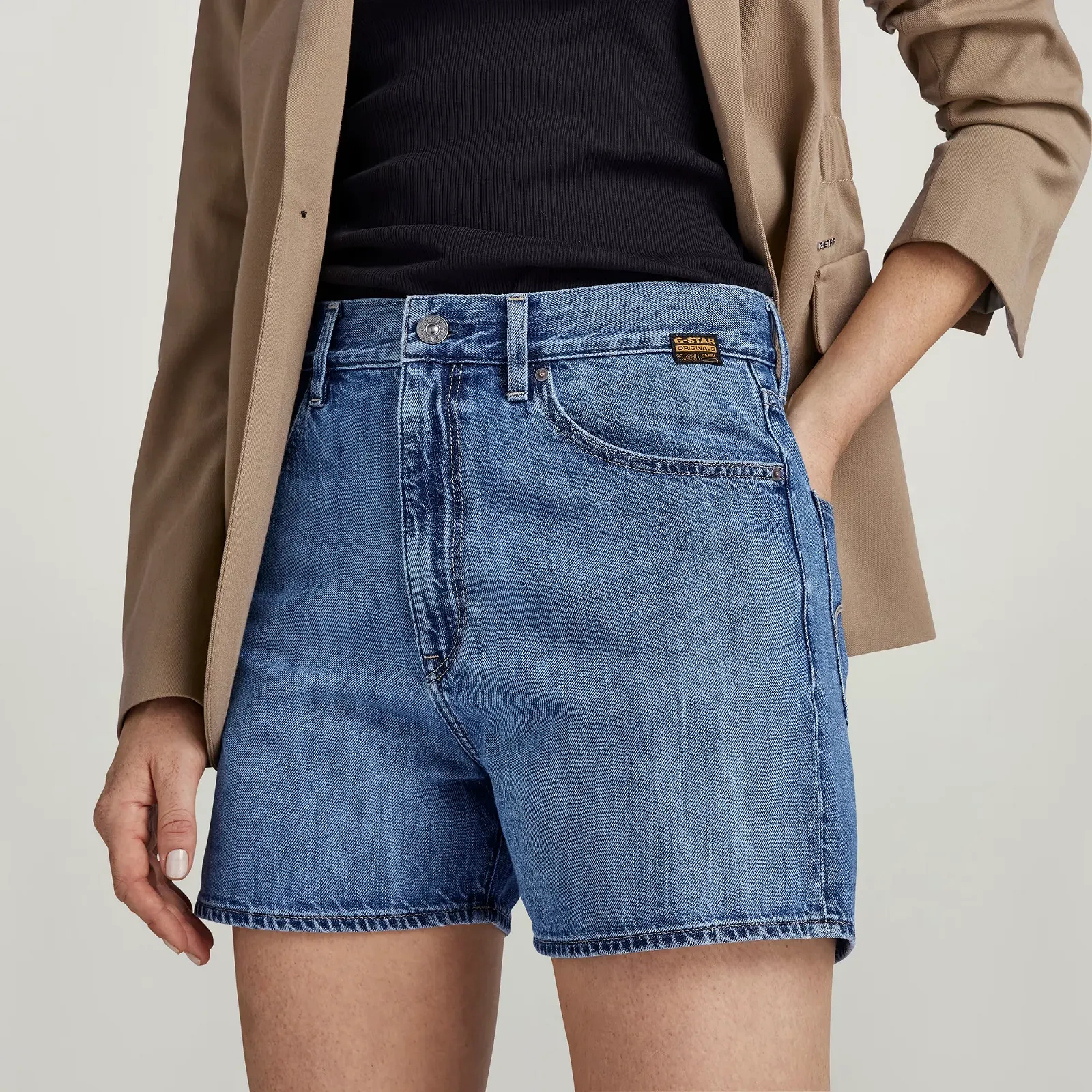 Жіночі джинсові шорти G-Star RAW High Shorts Clean Edge - 27, фото №6 Жіночі джинсові шорти G-Star RAW High Shorts Clean Edge - 27, фото №6