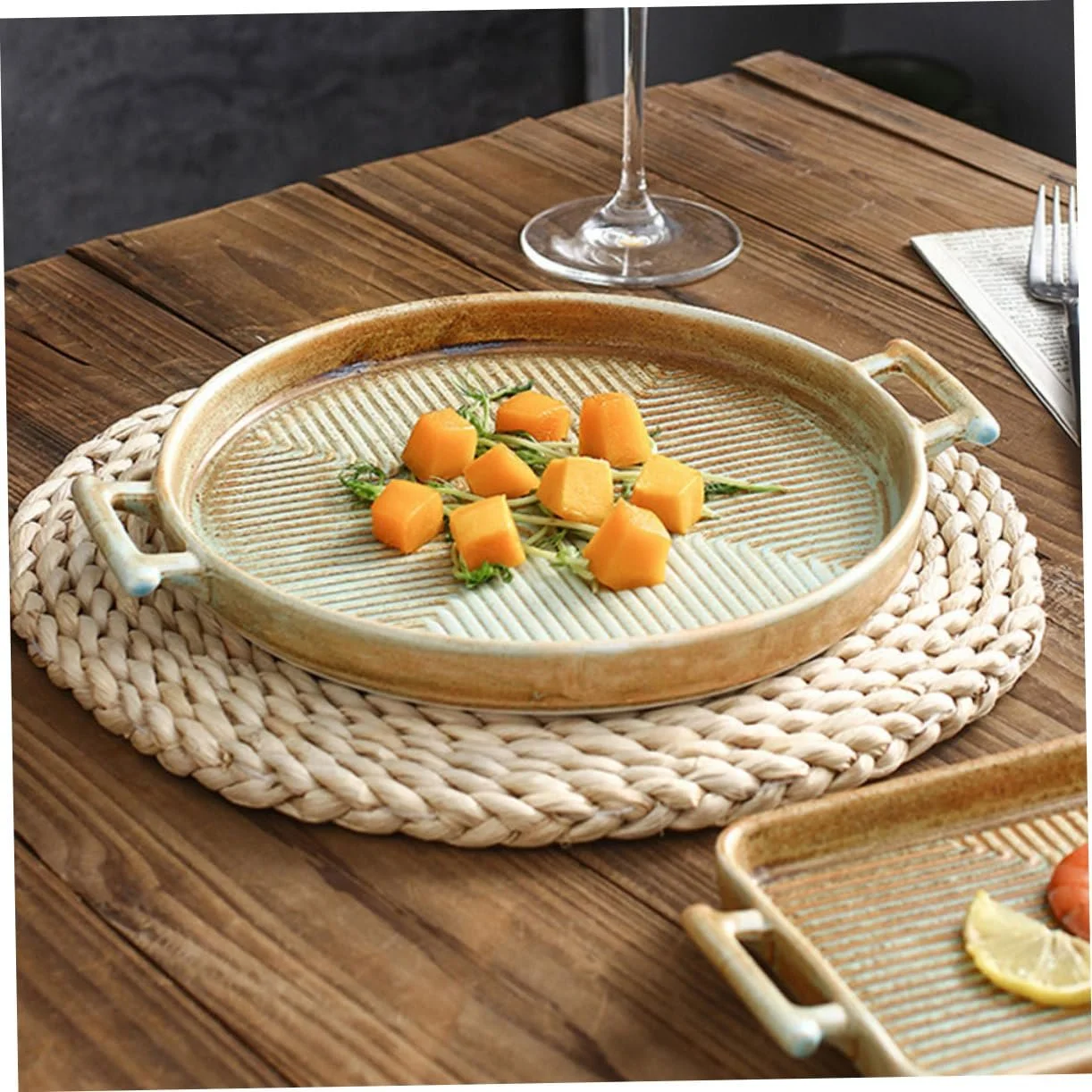 Форма для запікання BESTYASH Vintage керамічна кругла багатофункціональна з ергономічним дизайном, фото №8