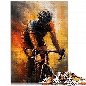 Пазл Масляная живопись велосипедиста 1000 деталей 38 x 26 см цена на synthetic.ua - Фото 1 Пазл Масляная живопись велосипедиста 1000 деталей 38 x 26 см synthetic.ua - Фото 1