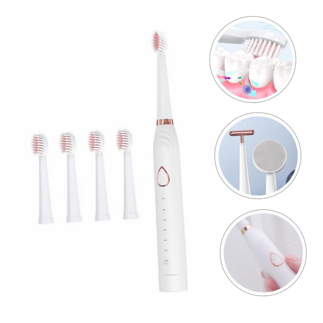 Звукова електрична зубна щітка OATIPHO 1Satz Premium для видалення нальоту, фото №9