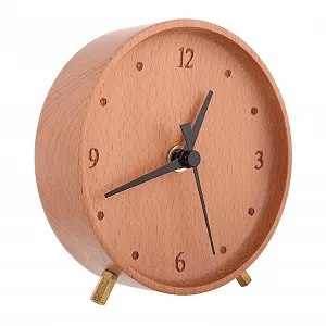 Настольные часы FUNOMOCYA Современный дизайн Бесшумные Для офиса и спальни Большие цифры - Фото 1