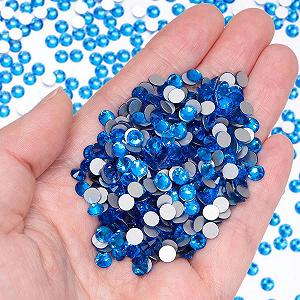 Стрази Плоска задня частина Скло кришталеве Синє S 20, 1440 шт - Фото 1