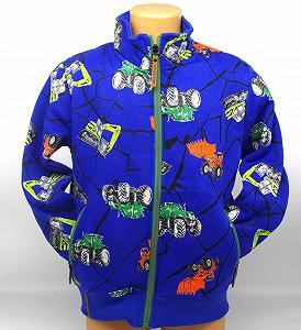 Куртка-світшот Moderei для хлопчиків з принтом фотографії трактора-екскаватора synthetic.ua - Фото 1