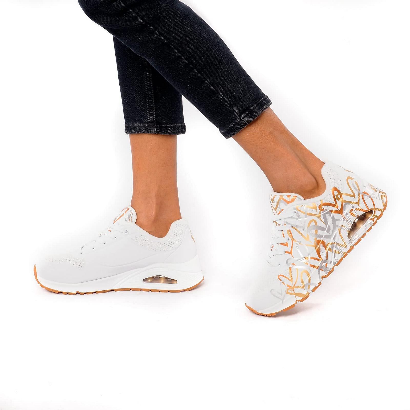 Кроссовки Skechers UNO-metallic Love женские, фото №2