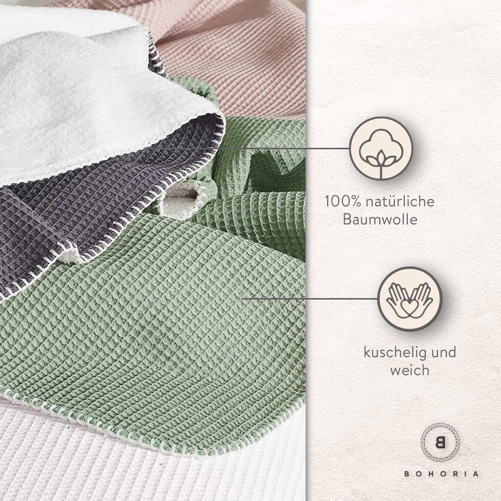 Покривало BOHORIA	Cuddly Soft Waffle 110 x 170 см Sepia, фото №7