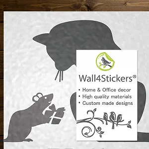 Наклейка на стіну Cat Mouse hole Christmas Party Gift Vinyl synthetic.ua - Фото 1