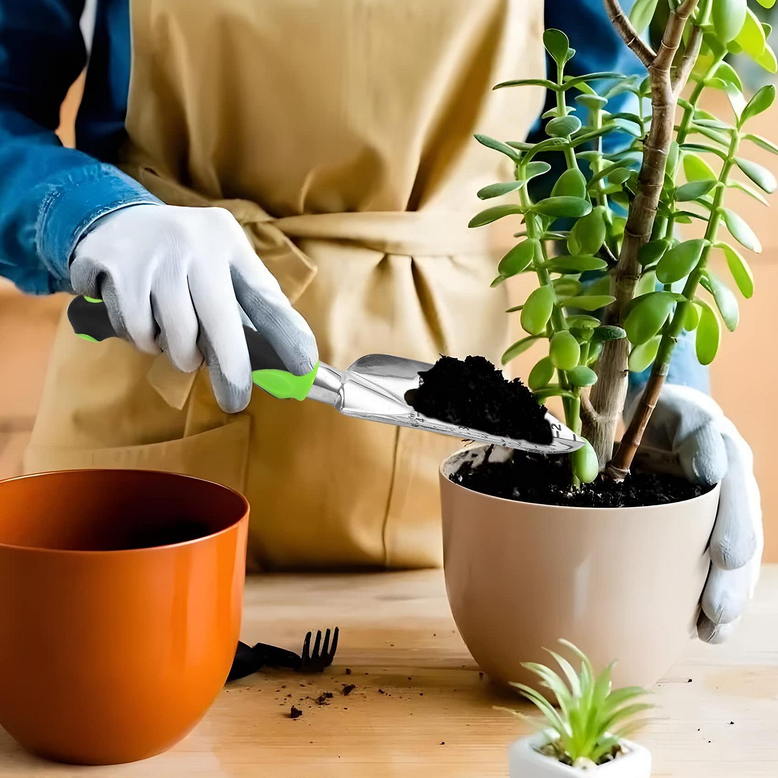 Лопата совковая садовый с измерительной шкалой и эргономичной ручкой, фото №5