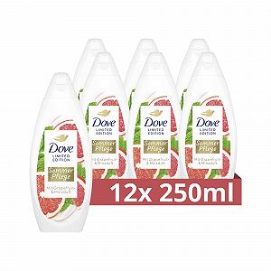 Гель для душу Dove Limited Edition Revitalisierende Sommerpflege Грейпфрут та м'ята 12 x 250 мл - Фото 1
