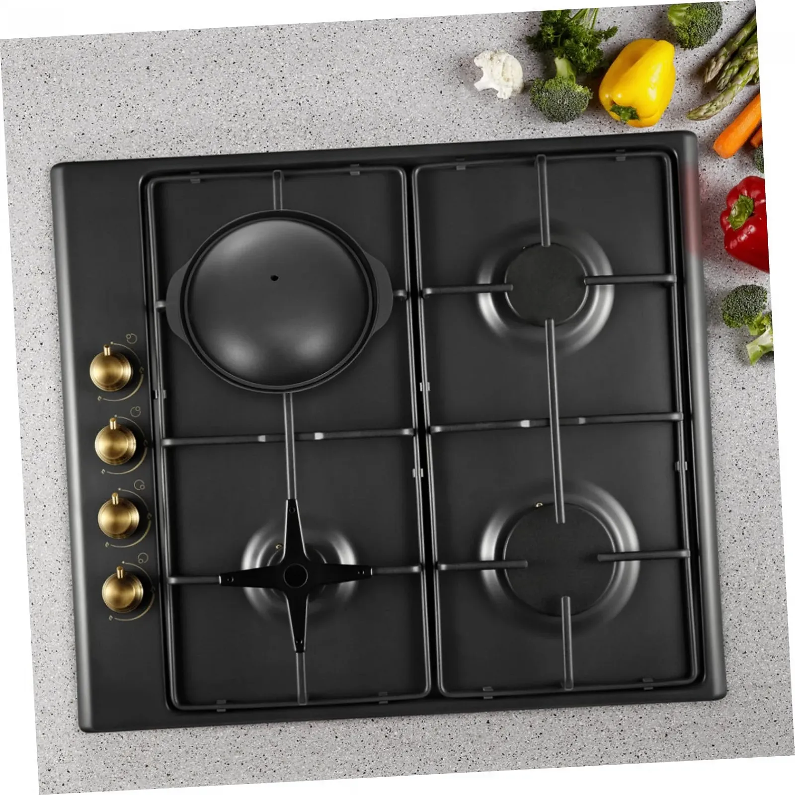 Кастрюля алюминиевая с крышкой с антипригарным покрытием Желтая, фото №8