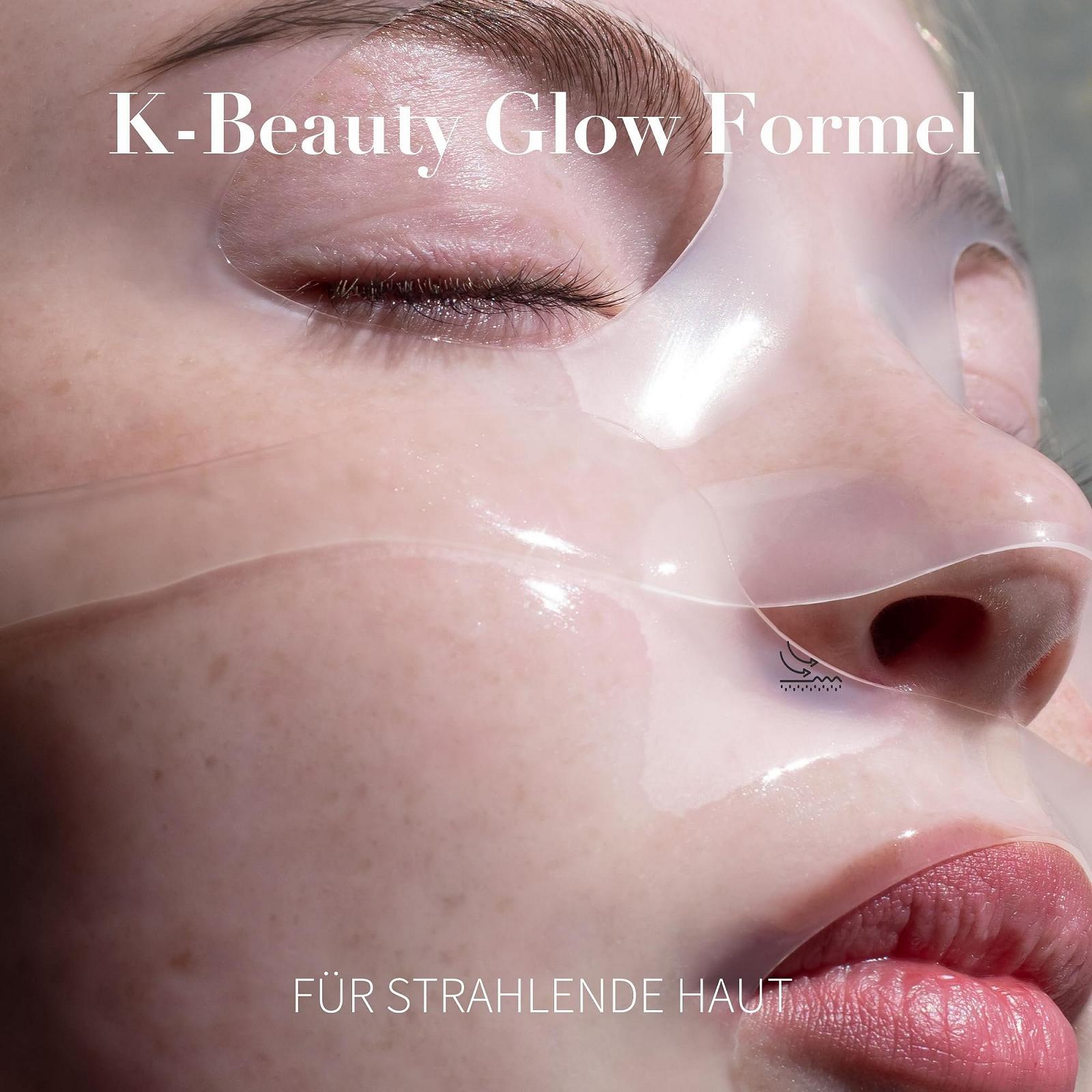 Гель-маска FLEEKY Glow Luminous - сияющий цвет лица и интенсивное увлажнение - с витамином C и ниацинамидом (1 шт. в упаковке), фото №3