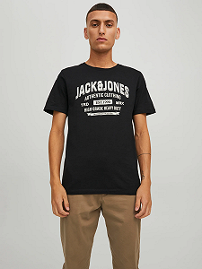Футболка Jack&Jones JJEJEANS TEE SS O-NECK NOOS 22/23 12210949 Черный XL - Фото 1