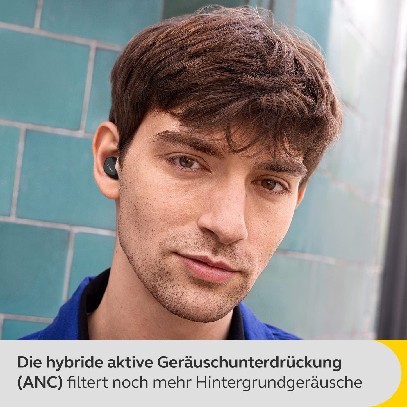 Вкладыши Jabra Elite 5 Bluetooth с гибридным активным шумоподавлением (ANC) 6 встроенных микрофонов 6-мм динамики черный, фото №3