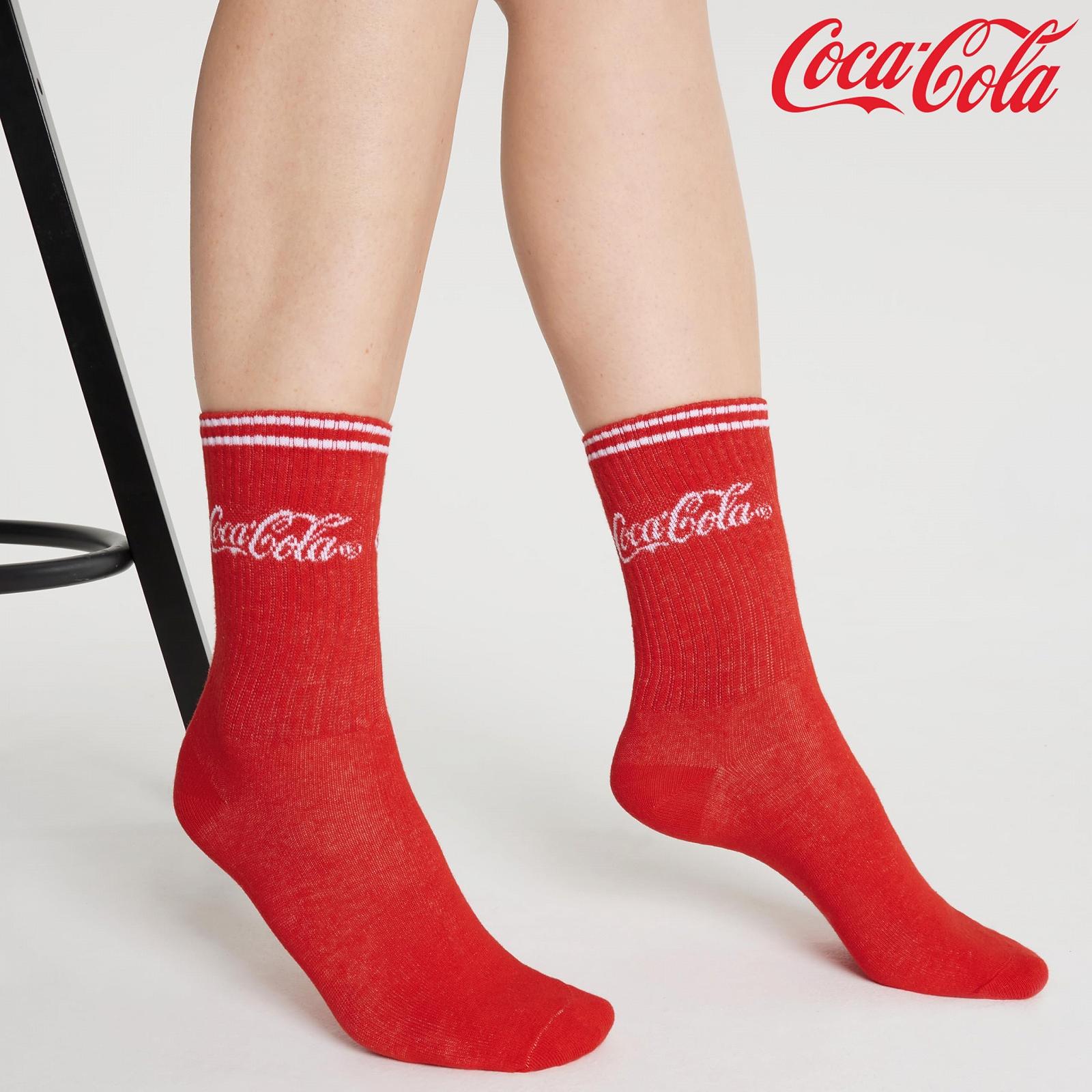 Носки Coca-Cola Женские Длинные Разноцветные Носки с Мотивом Coca-Cola Fanta Sprite, фото №6