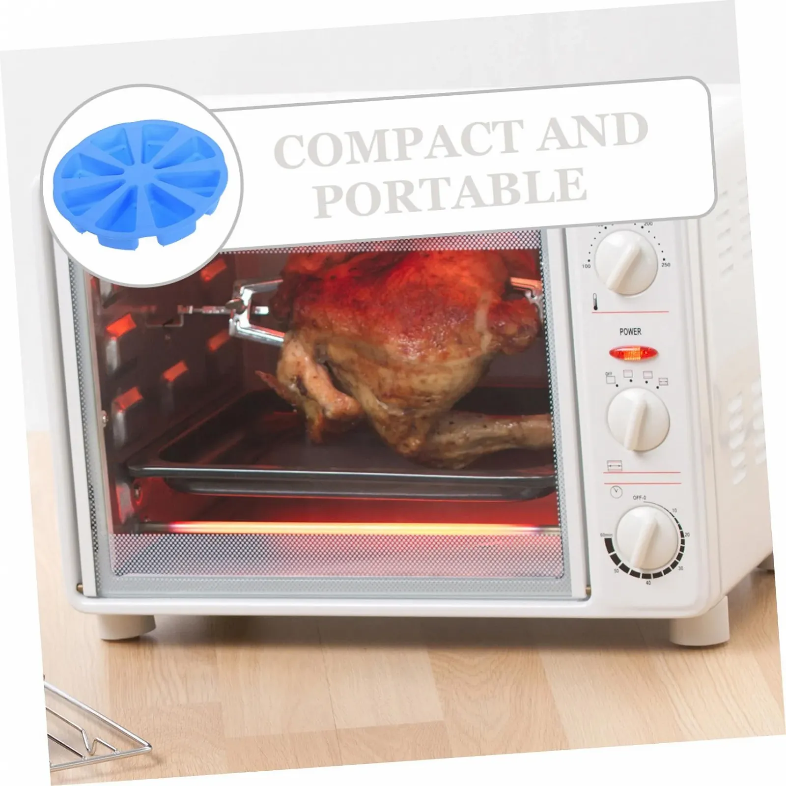 Форма для випікання VALICLUD Трикутна Силіконова 8 комірок Дизайн часточок апельсина Помаранчева, фото №8