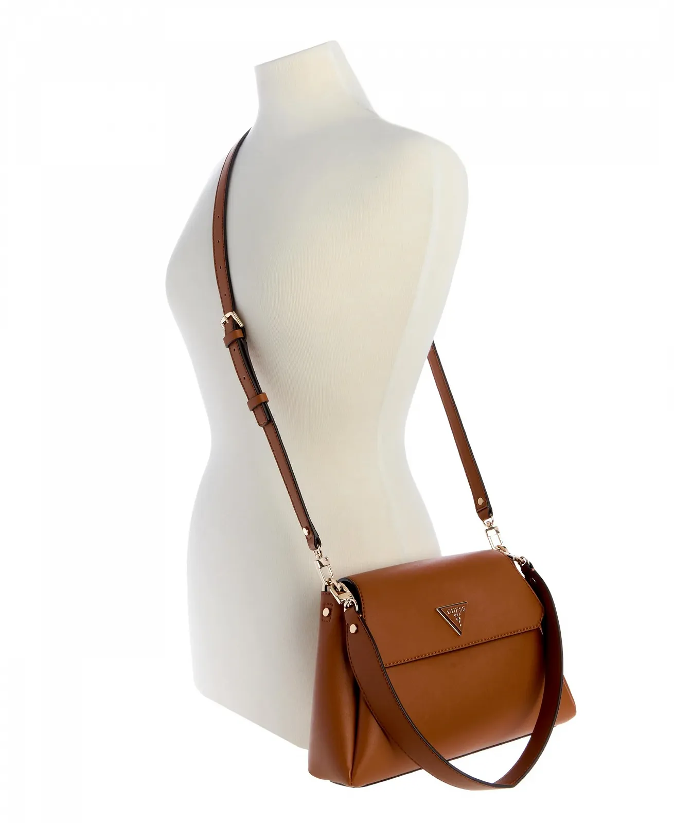 Сумка через плече GUESS Sora Girlfriend Flap, Cognac, фото №6 Сумка через плече GUESS Sora Girlfriend Flap, Cognac, фото №6