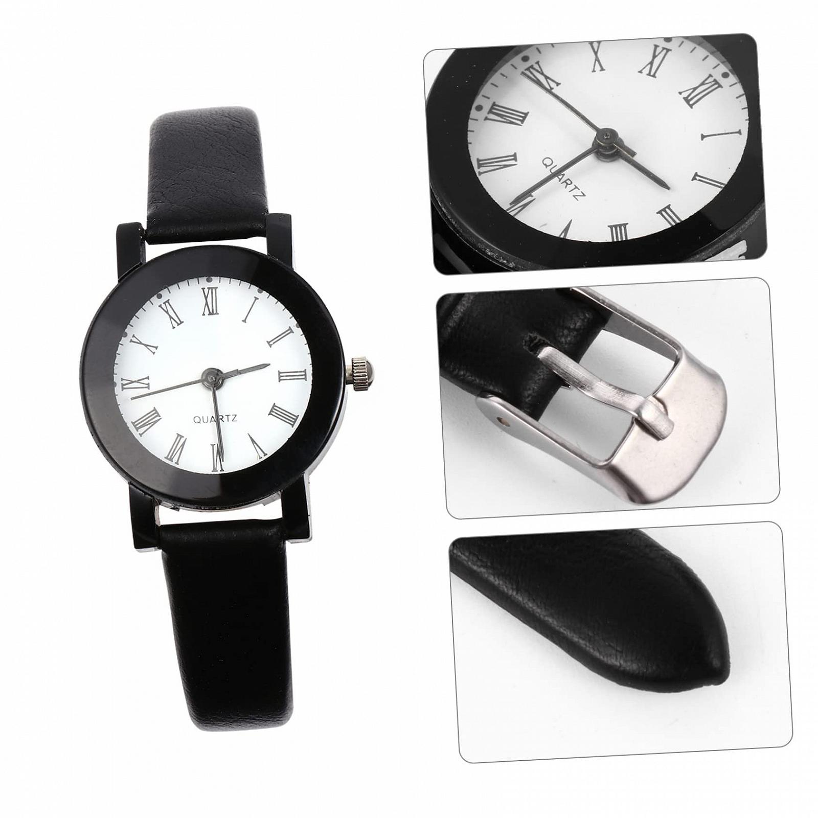 Часы Кварцевые PartyKindom Женские Ремешок PU Кожа Повседневный Дизайн Простой Элегантный, фото №5 Часы Кварцевые PartyKindom Женские Ремешок PU Кожа Повседневный Дизайн Простой Элегантный, фото №5