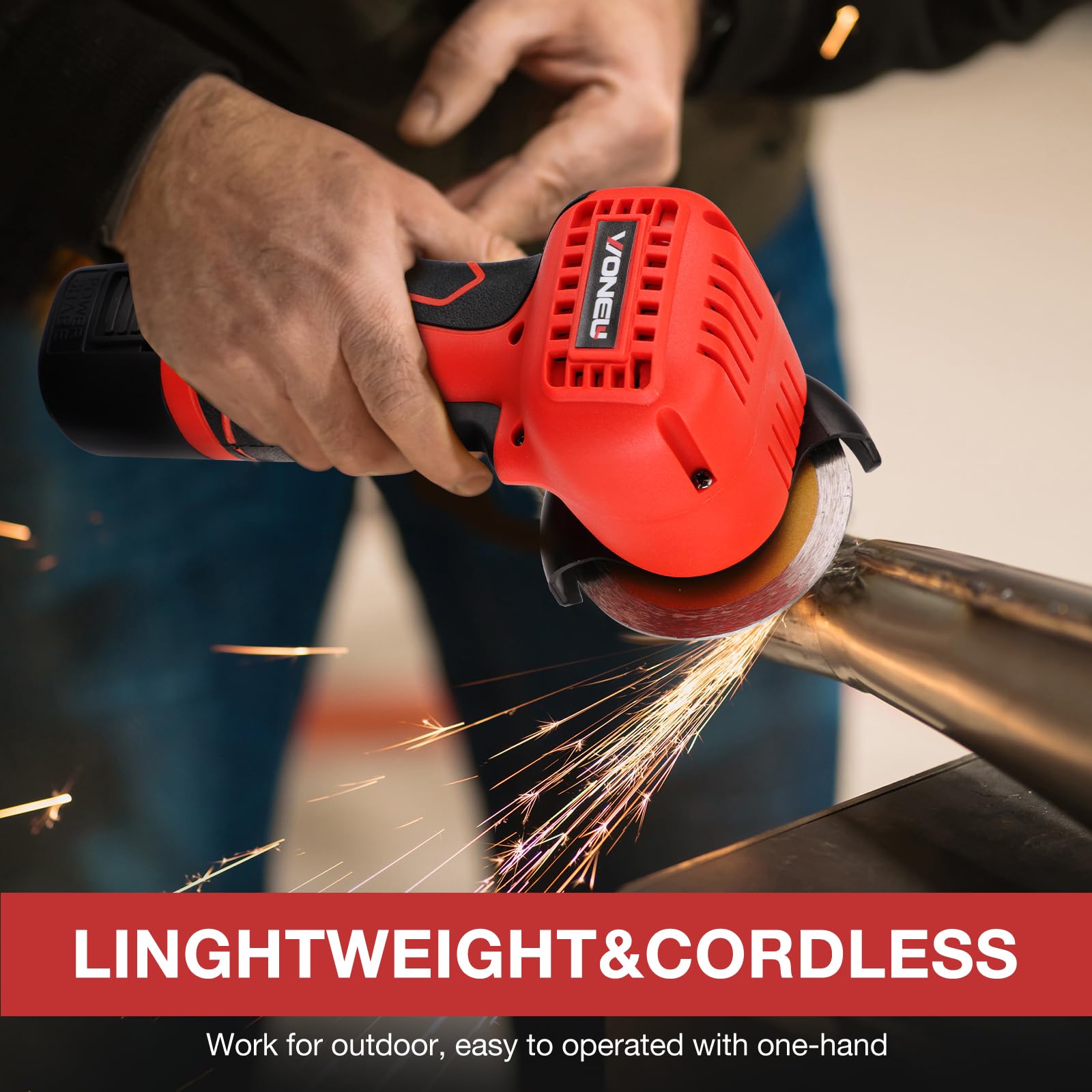 Мінішліфувальна машина Aytop 16.8V акумуляторна портативна з 2 акумуляторами 4 абразивні диски, фото №3 Мінішліфувальна машина Aytop 16.8V акумуляторна портативна з 2 акумуляторами 4 абразивні диски, фото №3