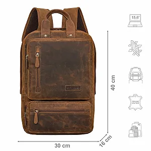 Купить Рюкзак для ноутбука STILORD Trinity 15.6 Inch Винтажный Кожаный Черный, Коричневый - Фото 1 Рюкзак для ноутбука STILORD Trinity 15.6 Inch Винтажный Кожаный Черный, Коричневый - Фото 1