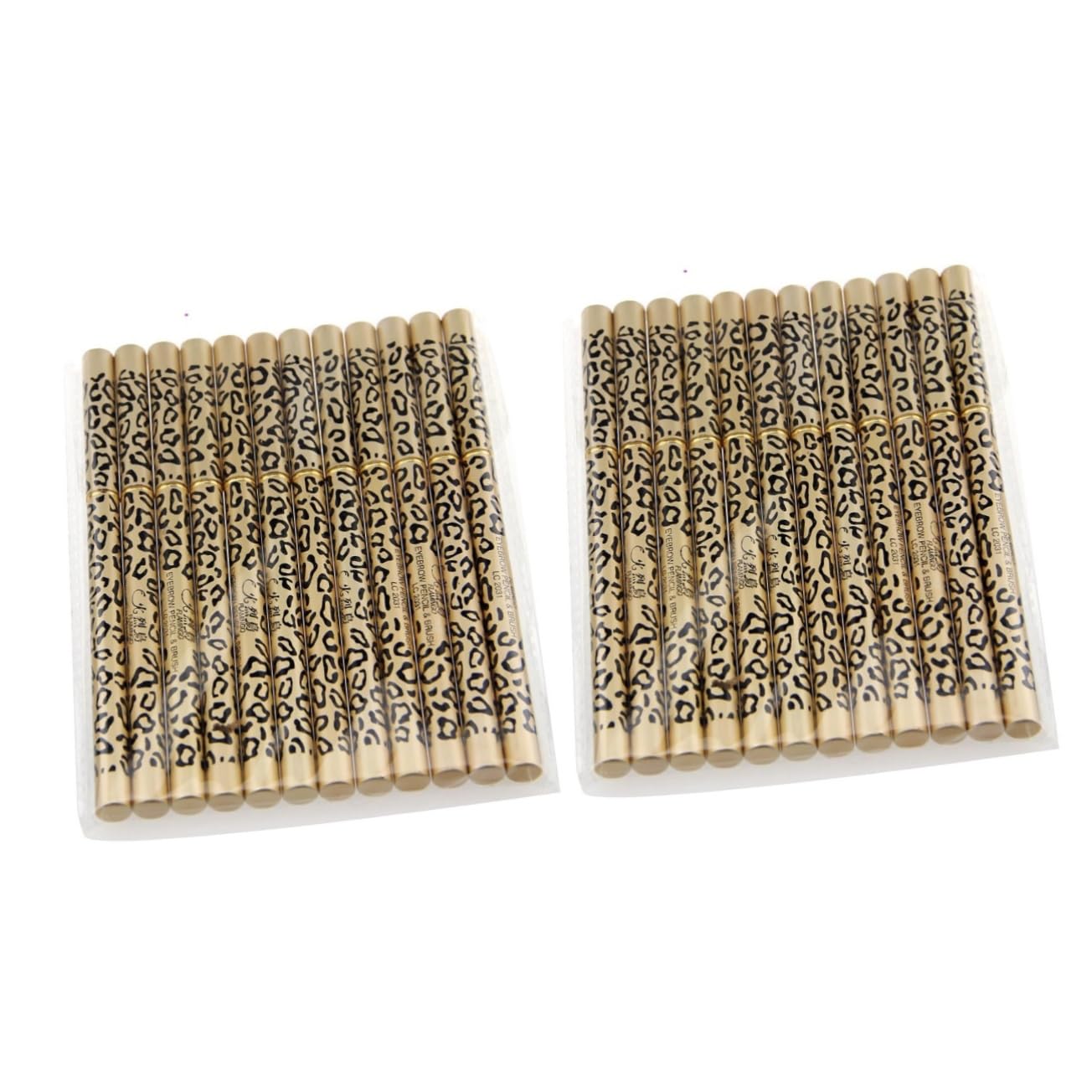 Набор DOITOOL 2 шт. 12 шт. Карандаш для бровей и подводка для глаз с кистью однотонная железная трубка, фото №1