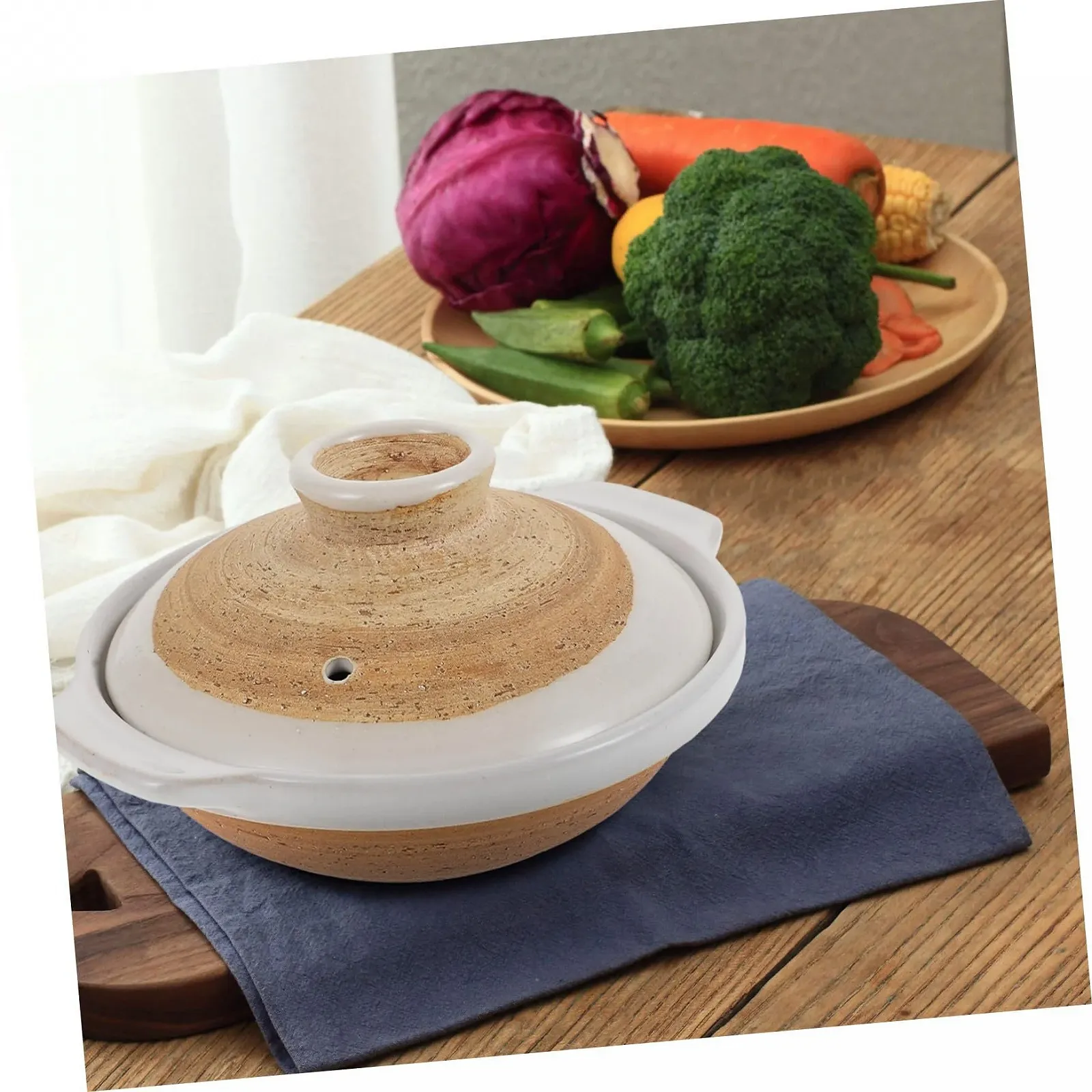 Керамічний горщик Ipetboom для рису та супу з кришкою антипригарний, фото №8