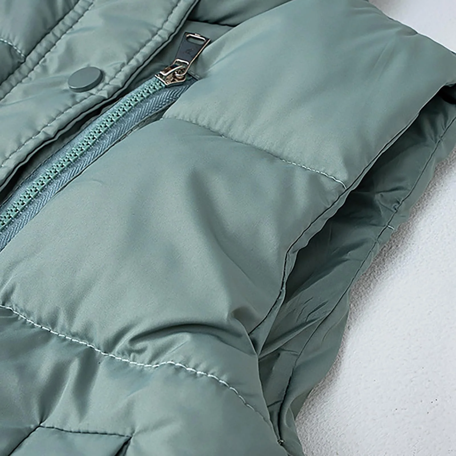 Жилет стьобаний дитячий однотонний, фото №6