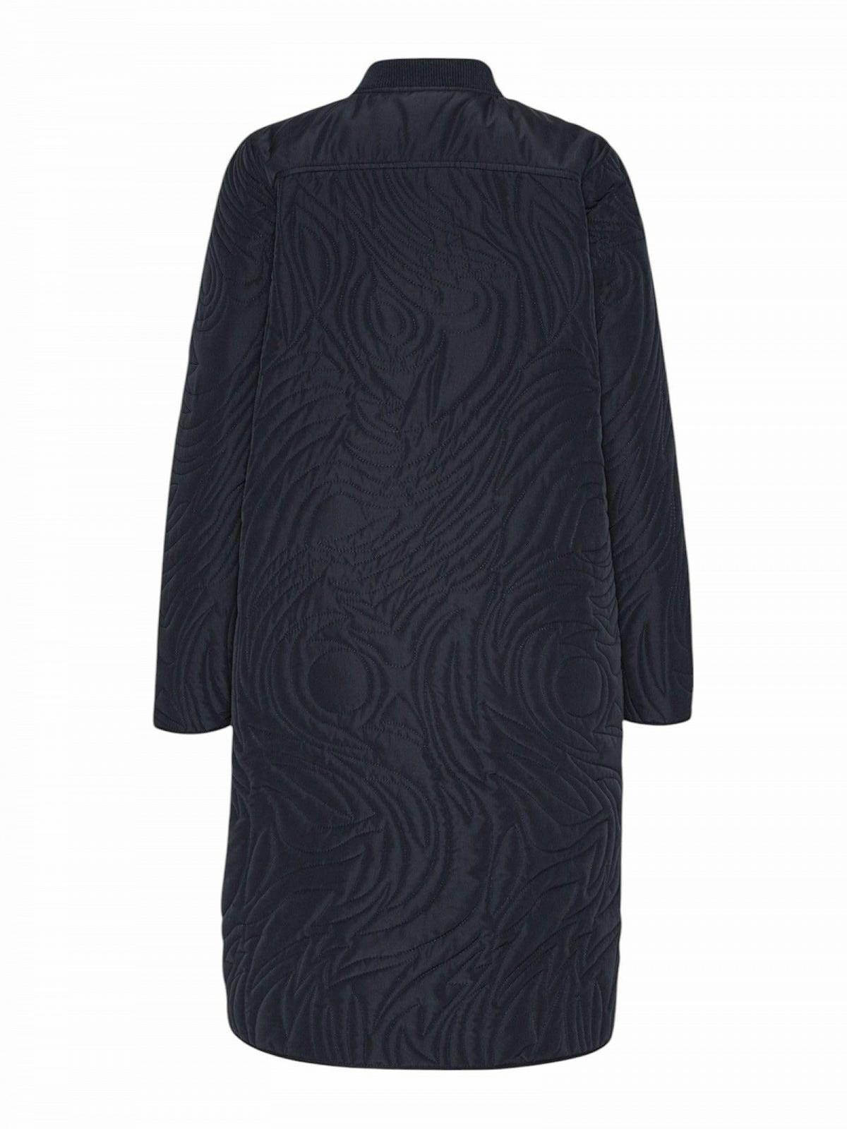 Пальто стьобане Ilse Jacobsen DUNE06 A-силуету з бічними розрізами і двосторонньою блискавкою, фото №2