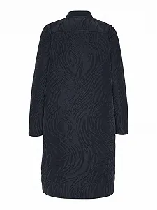 Стёганое пальто Ilse Jacobsen DUNE06 A-силуэта с боковыми разрезами и двухсторонней молнией synthetic.ua - Фото 1