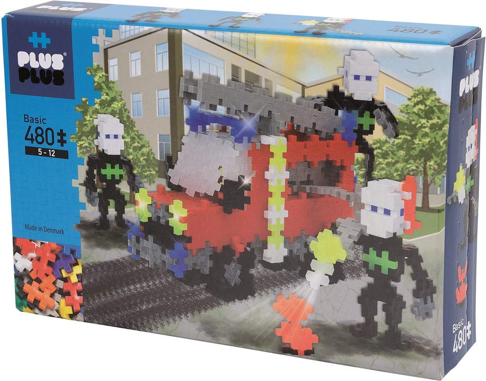 Игрушка для конструирования Plus-Plus Basic Пожарная машина и команда Набор строительных блоков 480 элементов Цветной, фото №1 Игрушка для конструирования Plus-Plus Basic Пожарная машина и команда Набор строительных блоков 480 элементов Цветной, фото №1