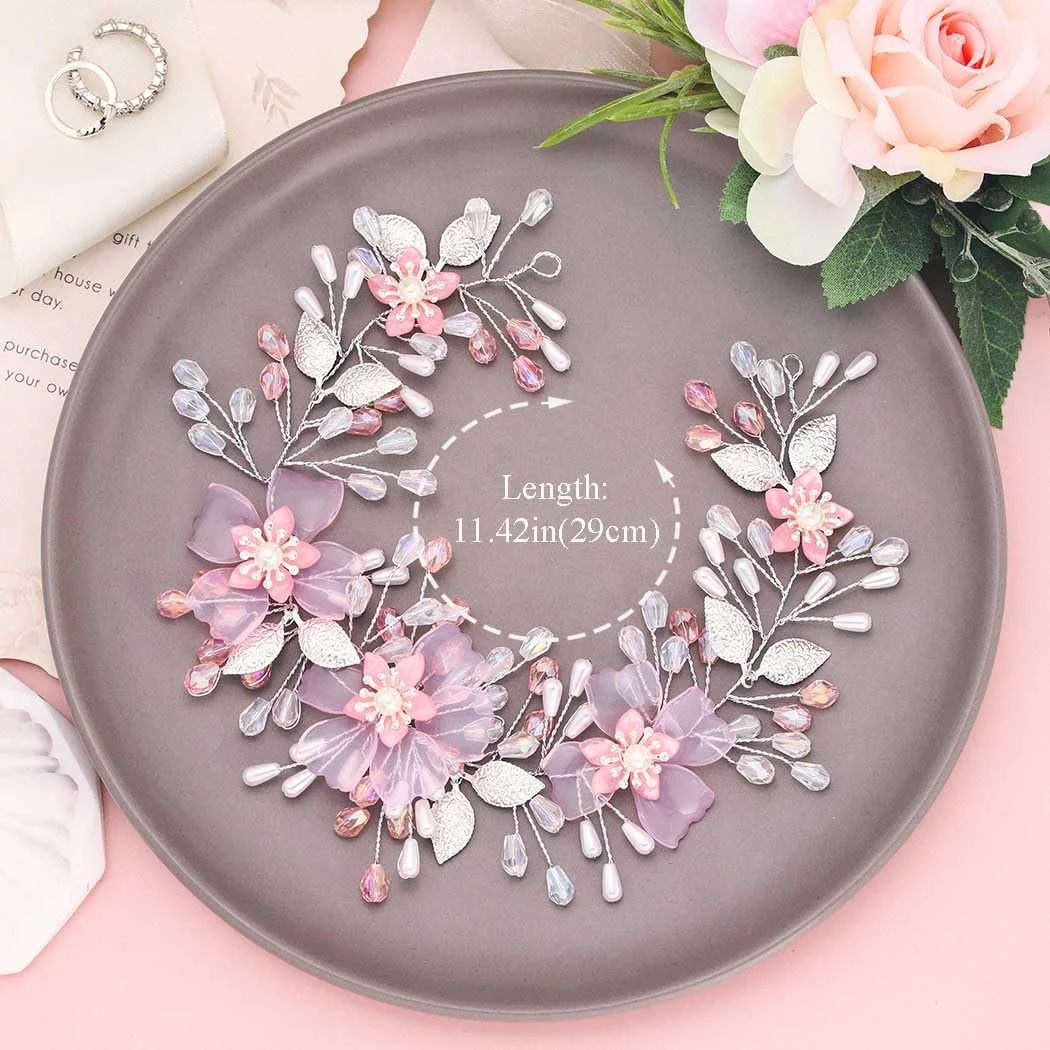 Обруч Квітка IYOU для дівчинки сріблястий, фото №6