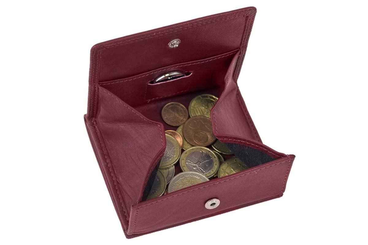 Кошелек LEAS Small Leather Boxed Style из кожи, вишневый, фото №6