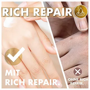 Крем для рук EYVA с маслом ши и хлопьями 22-каратного золота 50 мл - для очень сухой кожи, для женщин и мужчин, с витамином Е - интенсивное увлажнение synthetic.ua - Фото 1