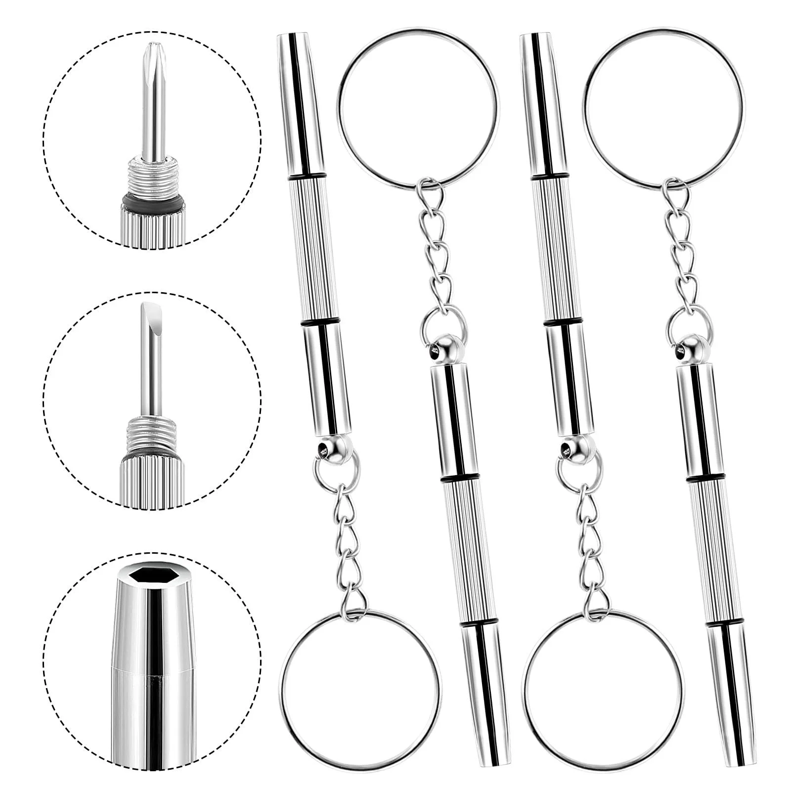 Набір Викрутка Скляна Міні Сталевий 3-в-1 Для Сонцезахисних Окулярів, фото №1