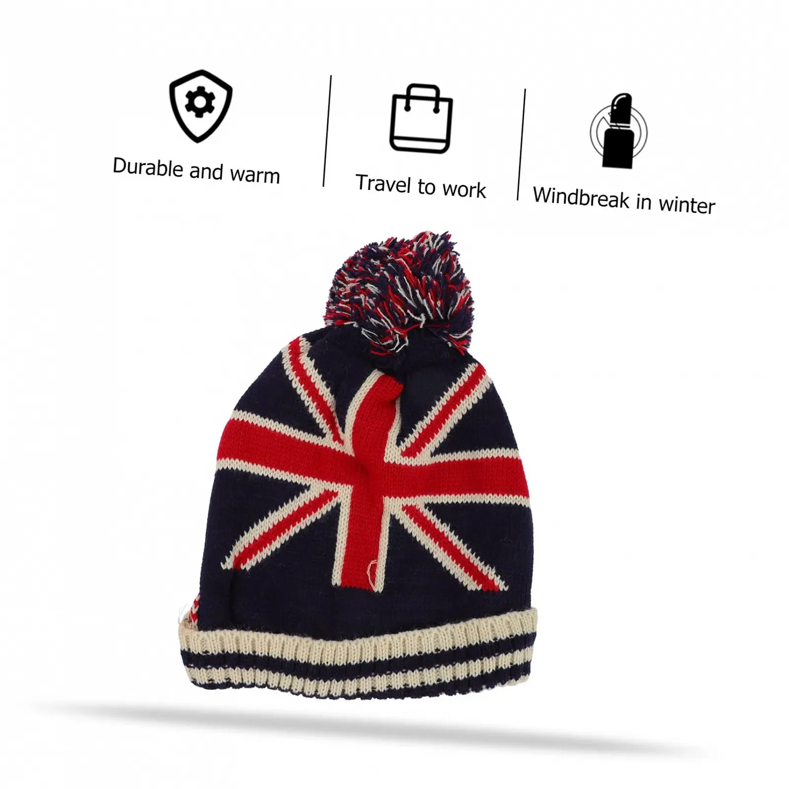 Вязаная шапка PACKOVE из акрилового волокна, фото №8