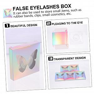Набор Органайзер для ресниц 90шт Пустой Коробка Косметическая Контейнер для искусственных ресниц Упаковка synthetic.ua - Фото 1