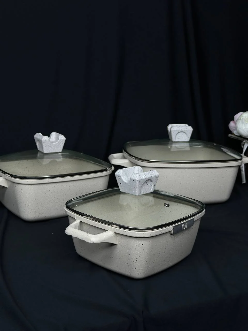 Набір високоякісних кастрюль 3 шт, фото №1 Набір високоякісних кастрюль 3 шт, фото №1