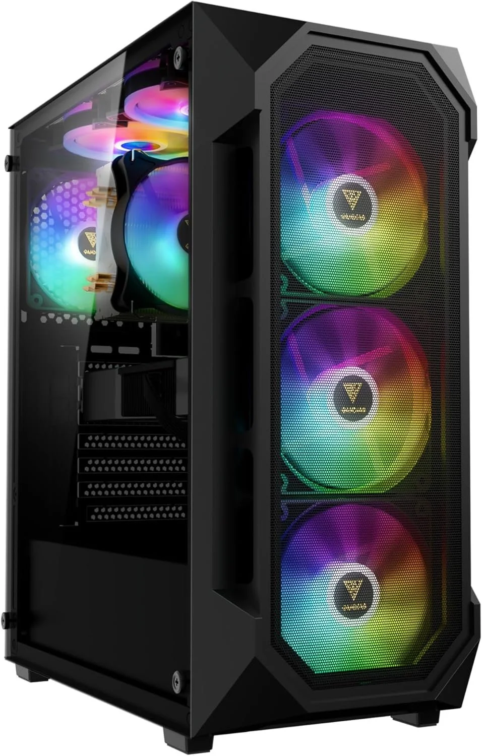 Корпус для ПК GAMDIAS ATX ARGB Чорний, фото №1